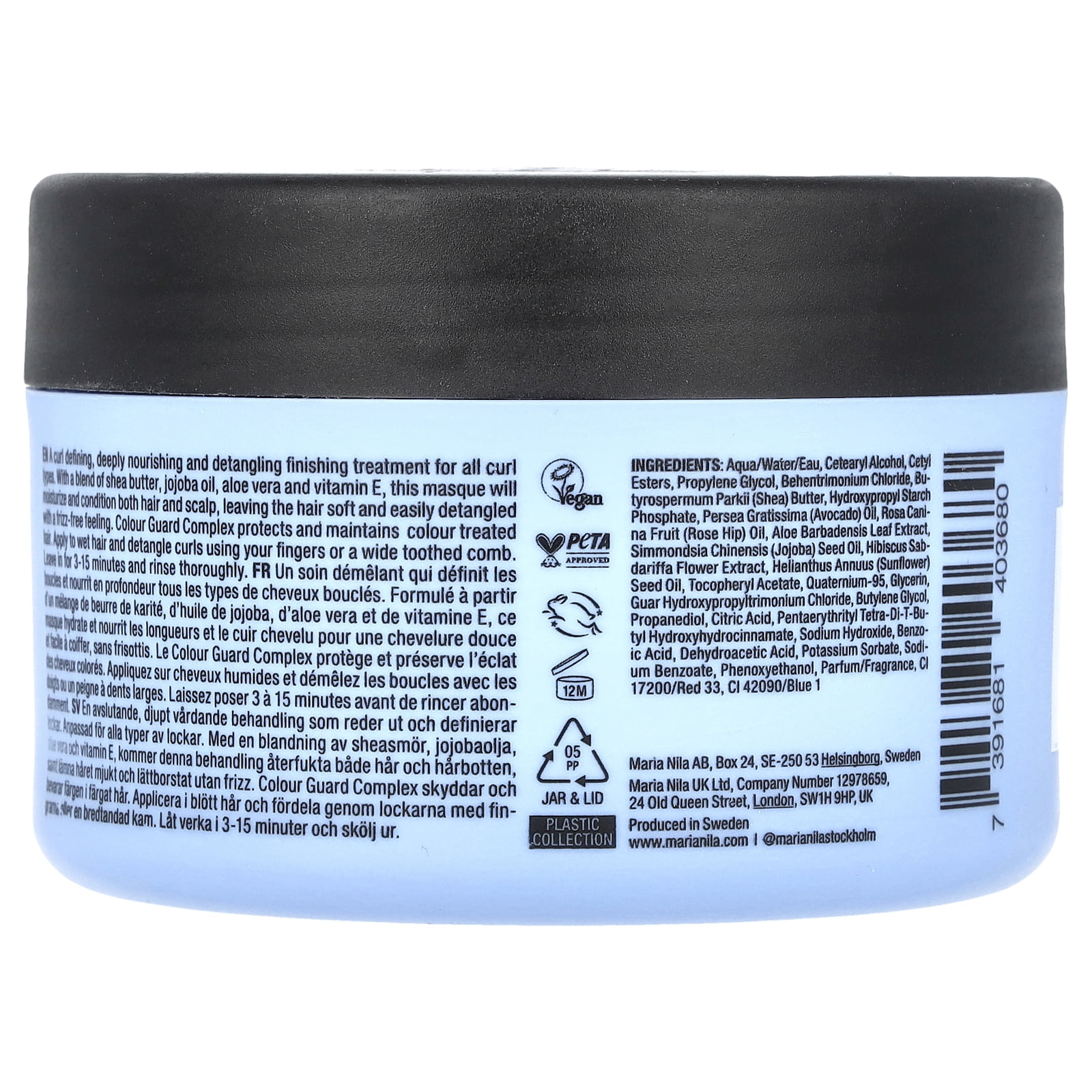 Maria Nila Coils & Curls Treatment Finishing Hair Masque, 8.5 fl oz (250 ml)