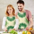 thumbnail image 3 of Green Tie Dye Apron-Garden Aprons for Women with Pockets-Cotton Linen Waterproof Kitchen Cooking Gardening Aprons Adjustable for Kitchen,Cooking,BBQ and Salon 33x27 Inch, 3 of 7
