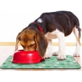 thumbnail image 6 of Dog Food Mat, Absorbent Water Bowl Mats Cat Pet Feeding Placemats Green 12 * 20 inch, 6 of 6