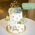 thumbnail image 4 of 28PCS 3D Elephant Cake Decoration Oh Baby Cake Topper for Boys,Baby Shower Decor, 4 of 7