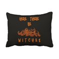 thumbnail image 1 of RYLABLUE Popular Vintage Halloween Here There Be Witches Simple Silhouette Polyester 20 x 30 Inch Rectangle Throw Pillow Covers With Hidden Zipper Home Sofa Cushion Decorative Pillowcases, 1 of 1