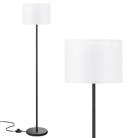 Lámpara de pie LED Ambimall, diseño simple con pantalla blanca