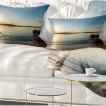 Designart Carters Beach Nova Scotia Canada - Seashore Throw Pillow - 12x20