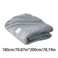 thumbnail image 3 of Popular Home Essentials, Fleece Solid Color Striped Fleece Blanket Coral Fleece Sofa Cover Blanket Air Conditioning Blanket Nap Blanket, 3 of 9