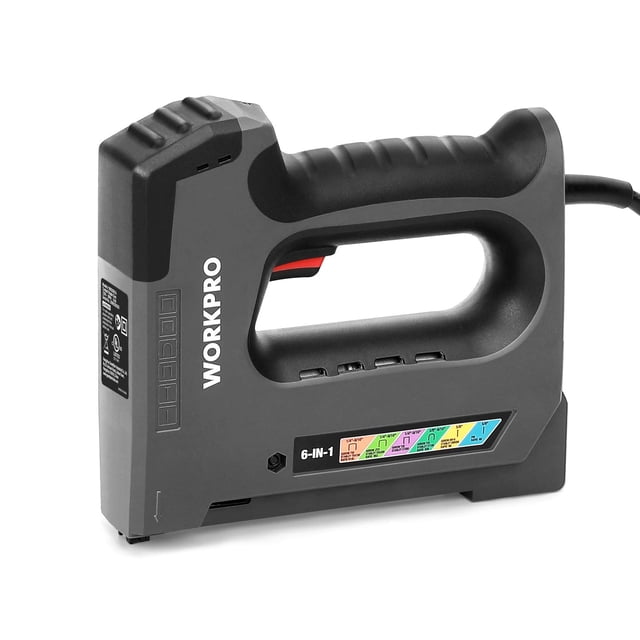 Grapadora eléctrica 6 en 1 WORKPRO, 110 V