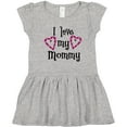 thumbnail image 3 of Inktastic I Love My Mommy- Hearts Girls Toddler Dress, 3 of 5