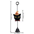 thumbnail image 2 of lhwanj Halloween Resin Bell Ornament Set with Pumpkin Skeleton Ghost Black Cat Designs for Spooky Home Door Window Decor, 2 of 5