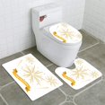 thumbnail image 1 of ABPHQTO Celebraciones de fuegos artificiales y felicitaciones Juego de alfombras de baño de 3 piezas Alfombra de baño Alfombra de contorno y tapa de inodoro ABPHQTO Cont-CHAPPLE-33863, 1 of 2