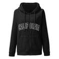 thumbnail image 3 of California Hoodies for Women 2025 Long Sleeve Zip Up Y2K Cute Hoodie with Pockets Hooded Sweatshirt Women Jacket, 3 of 5