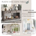 thumbnail image 4 of 63" Solid Wood Console Table Sofa Table with 4 Drawers and 1 Bottom Shelf for Entryway Hallway Foyer Sofa , Gray Wash, 4 of 8