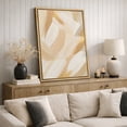 thumbnail image 4 of Framed Canvas Print Neutral Abstract Wall Art Beige MInimalist Decorative for Living Room Bedroom - 16"x24" NATURAL, 4 of 8