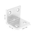 thumbnail image 2 of BALAHAPY 10Ud En L De Inoxidable Para Muebles Y Gabinetes Con Tornillos Incluidos, 2 of 6