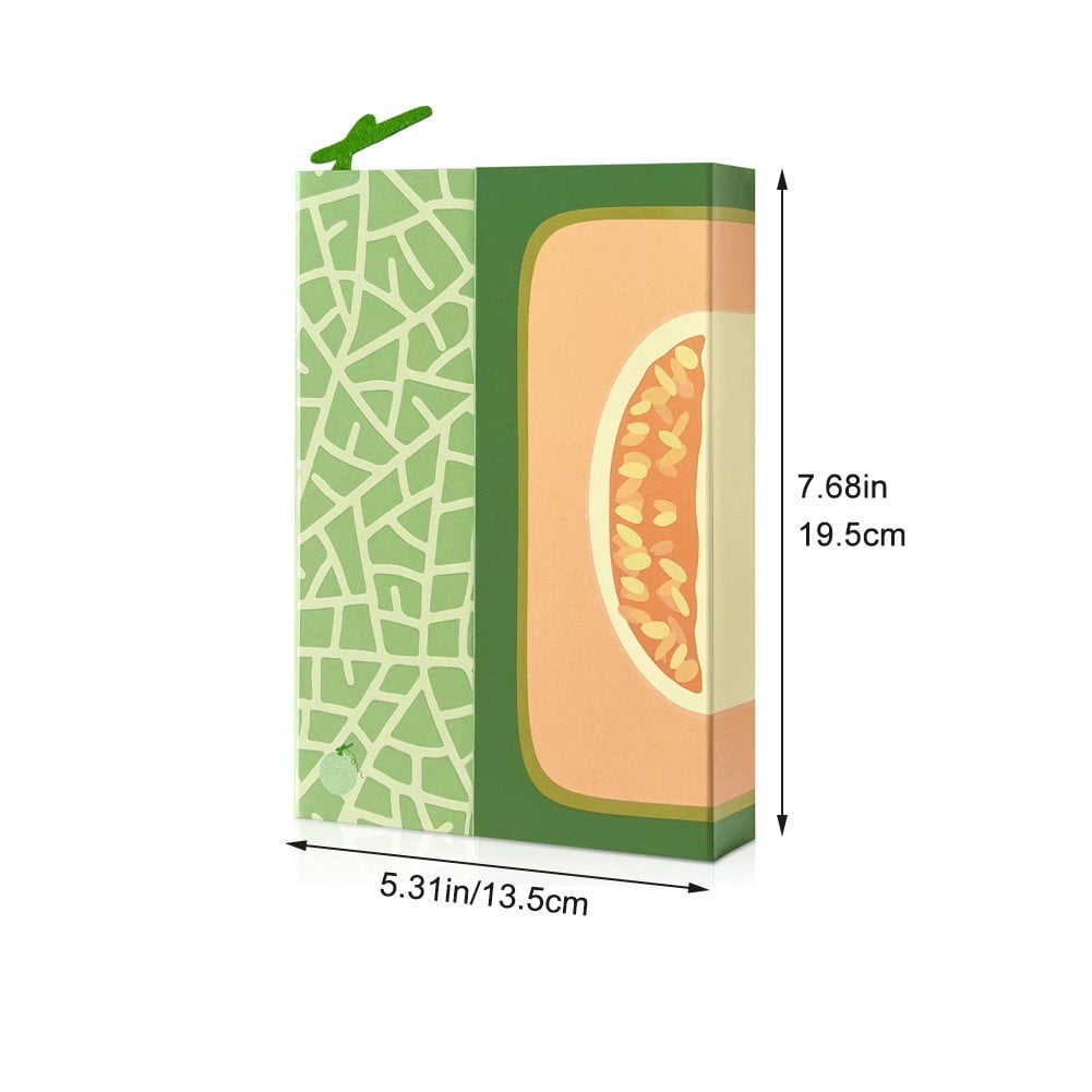 Jiibva Journal Notebook With Magnetic Flap Refillable Journal Notebook Fruit Pattern Note Book Stationery Diary Book