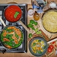 thumbnail image 5 of Beautiful 12pc Ceramic Non-Stick Cookware Set, Sage Green by Drew Barrymore, 5 of 7