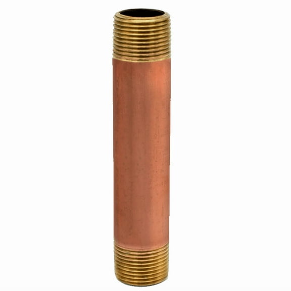 Legend Valve 1/2" x 3" No Lead Nipple in Red Brass - 311-064