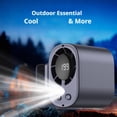 thumbnail image 3 of Car Clip Fan Rechargeable Portable Air Conditioning Fan with LED Display 360° Rotation, 3 of 7