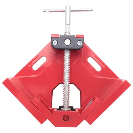 

Right Angle Clamp Single Handle 90°Corner Clamp Aluminum Alloy Right Angle Clip Clamp Tool Woodworking Photo Holder With Adjustable Swing - Red
