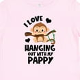 thumbnail image 4 of Inktastic Monkey I Love Hanging out with My Pappy Boys or Girls Baby T-Shirt, 4 of 5