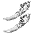 thumbnail image 5 of FRCOLOR 2 Pcs Lapel Brooch Jewelry Scarf Decoration Pin Man 4.00X1.30X0.40CM Silver, 5 of 7