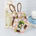 thumbnail image 5 of Door Hanging Decoration For Easter Celebrations Easter Bunny Vine Wreath, Easter Bunny Vine Wreath Featuring Natural Vine Weave, Adorable Rabbit Figure, And Bowknot For Festive, 5 of 9
