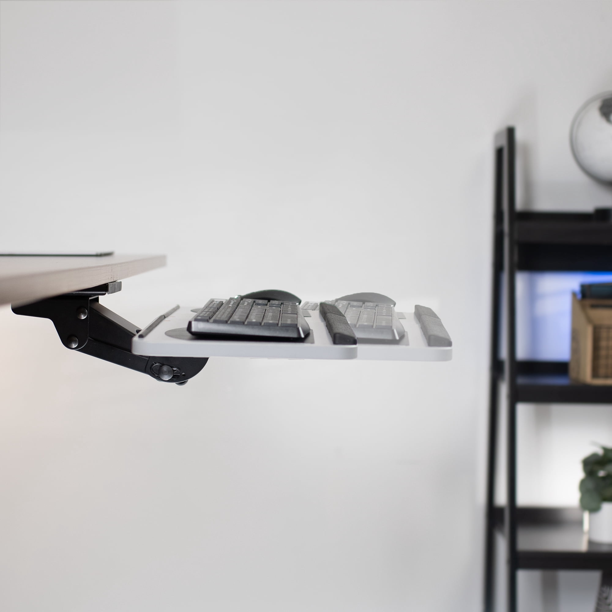 VIVO Adjustable Computer Keyboard & Mouse Platform Tray Under Table Desk Mount