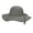 Gray, variant on Deago Vintage Women's Foldable Wide Brim Felt Bowler Fedora Floopy Wool Hat (Black)
