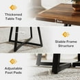 thumbnail image 5 of Square Dining Table for 2, 31.5" Industrial Dinner Table, 5 of 5