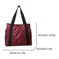 thumbnail image 5 of Bolso Mano Invierno para Mujer Acolchada Algodón Suave Compras, 5 of 5