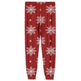 thumbnail image 6 of Wutalume Men's Drawstring Pocket Cuffed Casual Pants with Christmas Print, Soft Home Sleep Pants for Lounge, Holiday Wear, and Comfortable Relaxation,Red M, 6 of 7