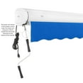 thumbnail image 3 of Awntech 10' x 8' Full Cassette Left Motorized Patio Retractable Awning, Bright Blue, 3 of 7
