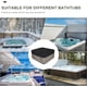 thumbnail image 5 of Protector de la cubierta de la bañera de hidromasaje Tapa impermeable de la cubierta del SPA al aire libre para la bañera de hidromasaje cuadrada, negro, 218 * 218 * 90 cm - Cubierta de SPA, 5 of 5