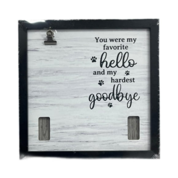 Pet Memorial Frame Dog Photo Frame de mesa Pantalla de madera Pérdida del perro Simpatía Regalos Fuera del perro Recuerdo del perro