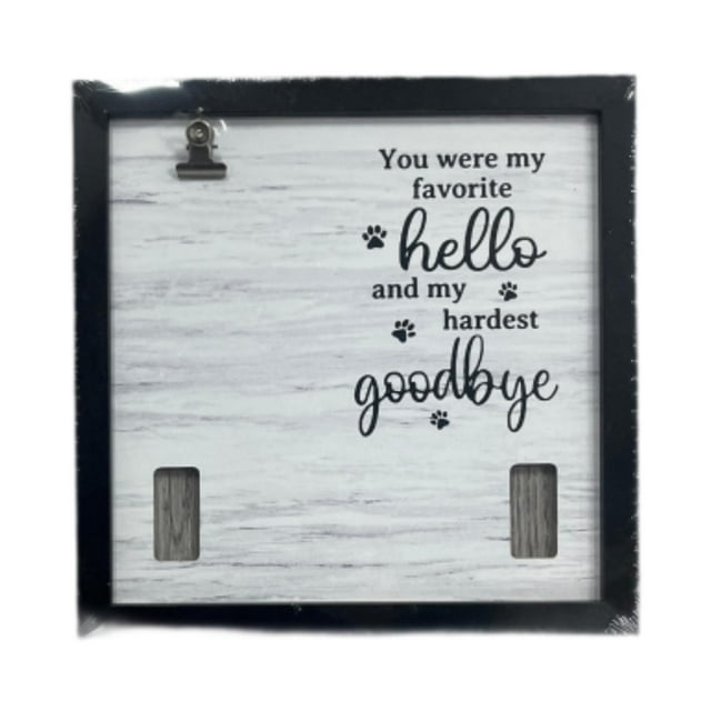 Pet Memorial Frame Pérdida del perro Simpatía Regalo Decoración de la mesa del perro Marco de fotos del perro