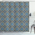 thumbnail image 1 of Ambesonne Ethnic Shower Curtain, Mandala, 69"Wx75"L, Pale Blue Pale Yellow, 1 of 3