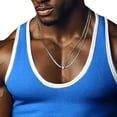 thumbnail image 4 of Busydd Tank Tops Men Casual Sleeveless Solid Color Mens Workout Shirts Breathable Summer Round Neck Mens Undershirts M, 4 of 6