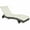Cream White, variant on Spaco Outdoor Rattan Chaise Lounge with 5-Position Backrest, Cushioned Patio Sun Lounger with Easy Rolling Wheels for Comfortable Relaxation, Cream White