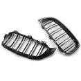 thumbnail image 3 of Suitable for 2014-2016 BMW 4 Series F32 grille modification with carbon pattern frame and bright black double-line grille, 3 of 5