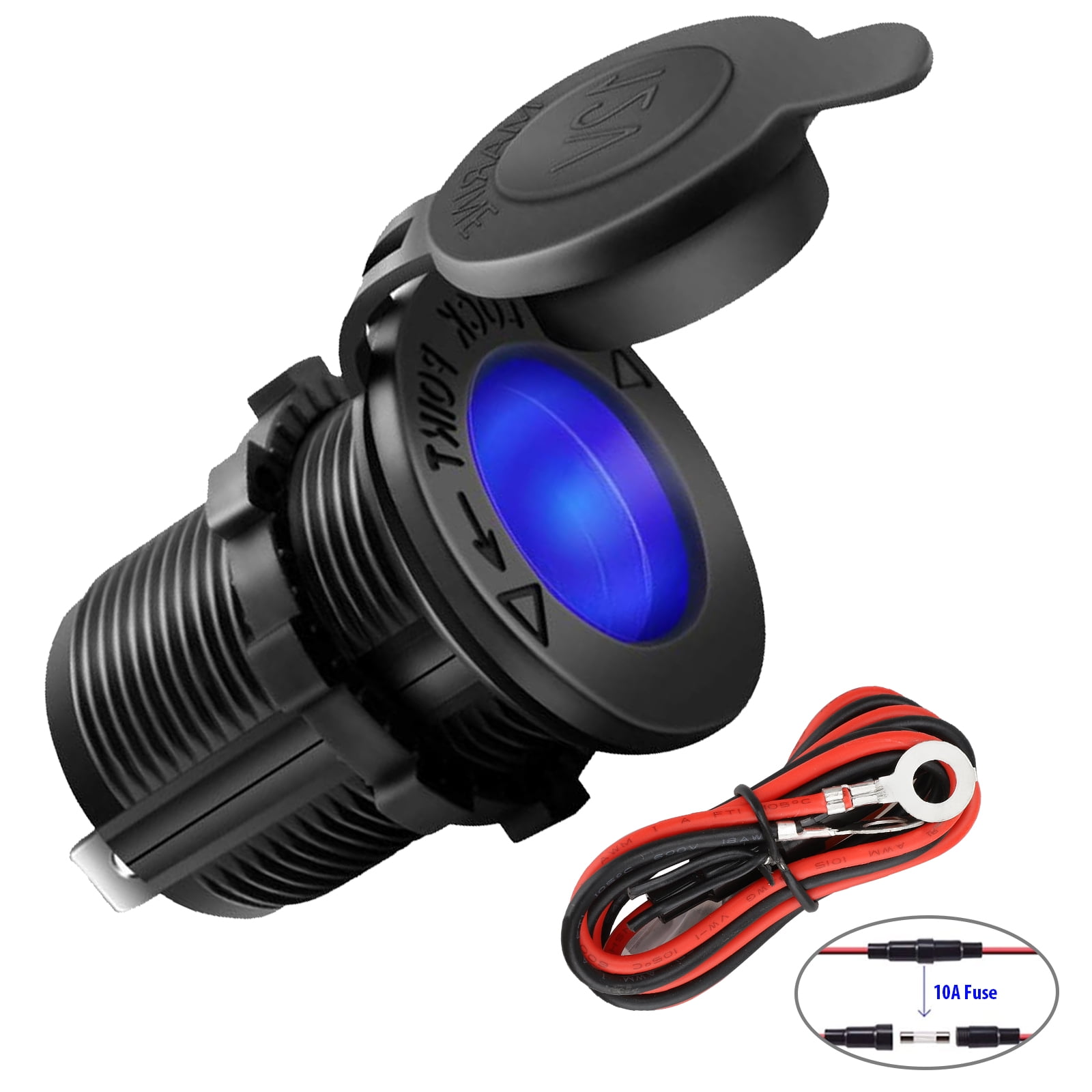 Cigarette Lighter Socket, TSV Durable 