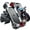 Black red, variant on Motorcycle Phone Mount, [1s Auto Lock][100mph Military Anti-Shake] Bike Phone Holder for Bicycle, [10s Quick Install] Handlebar Phone Mount, Compatible with iPhone, Samsung, All Cell Phone