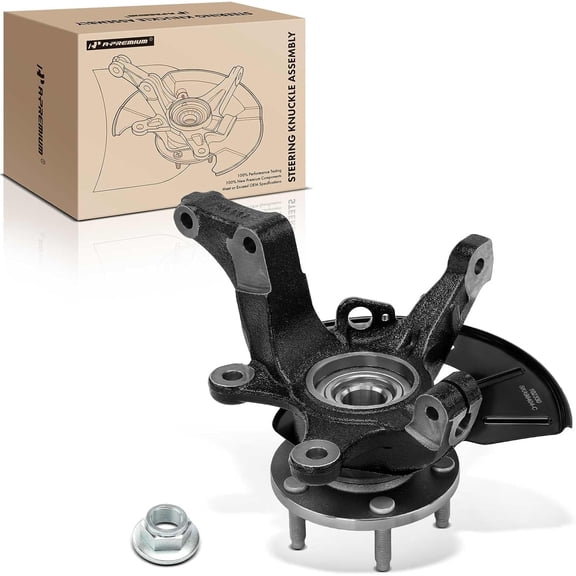 A-Premium Wheel Hub Bearing Knuckle Assembly Compatible with Ford Escape 2005-2012 Mazda Tribute Mercury Mariner 2005-2011 Front Passenger Side