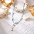 thumbnail image 5 of NICKSUN Boho Summer Beach Starfish Shell Chip Beaded Necklaces, Color Dopamine Irregular Crushed Stone Seashell Stackable Chokers, Ocean Resort Layered Statement Jewelry, 5 of 7