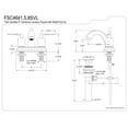 thumbnail image 3 of Kingston Brass FSC4641SVL Serena 4 in. Centerset Bathroom Faucet with Pop-Up Drain, Polished Chrome, 3 of 3