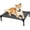 Grey, variant on Elevated Outdoor Dog Bed - Raised Cot for Large Dogs, Heavy Duty Pet Cots Waterproof, Cooling, Washable Breathable Teslin Mesh, Durable, Non Slip, 42 Inches, Grey