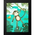 thumbnail image 2 of Sheppard, Lucca 19x24 Black Modern Framed Museum Art Print Titled - Jungle Friends II, 2 of 5