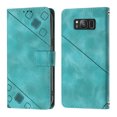 thumbnail image 2 of Compatible with Samsung Galaxy S8 Classic Embossed PU Leather Case with Card Holder Shockproof Cover, 2 of 5