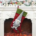 thumbnail image 1 of Bolsa de regalo de calcetín de Feliz Navidad, muñeco de nieve no tejido de gran capacidad, alce, Santa Claus, decoraciones para el hogar, 2023, 1 of 4