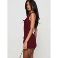 thumbnail image 4 of Women Elegant Solid Spaghetti Strap Mini Dress, Fashion Hollow Circle Detail Vest Dress, Chic Spring Summer Outfit for Daily Outings and Casual Social Occasions, 4 of 8