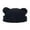 Black, variant on AJGRHE Fall Winter Hats For Women Men Street Fashion Bear Ear Hop Hat Warm Thickened Cap Unisex Brimless Cap Khaki One Size
