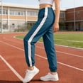 thumbnail image 2 of Girls' Sweatpants Straight Leg Casual Baggy Joggers Loose Athletic Lightweight Pants with Pocket 6-12 Months 12-24 Months 2t 3t 4t 5t 6t 7t 8t 9t Children(Navy,1-2 Years), 2 of 8
