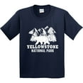 thumbnail image 3 of Inktastic Yellowstone National Park with Bear Mountains and Trees Youth T-Shirt, 3 of 5